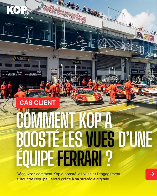 Comment Kop a boosté les vues d'une équipe Ferrari ?